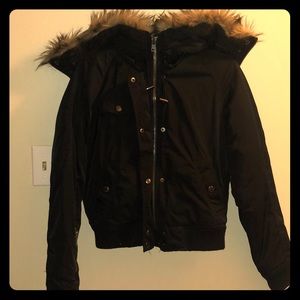 Black winter coat